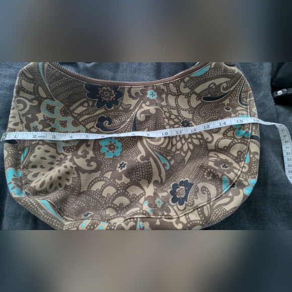 Gap canvas shoulder bag, faux leather strap. - Picture 4 of 5